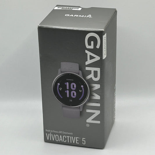 New Garmin Vivoactive 5 GPS Smartwatch 42 mm- Metallic Orchid 010-02862-13