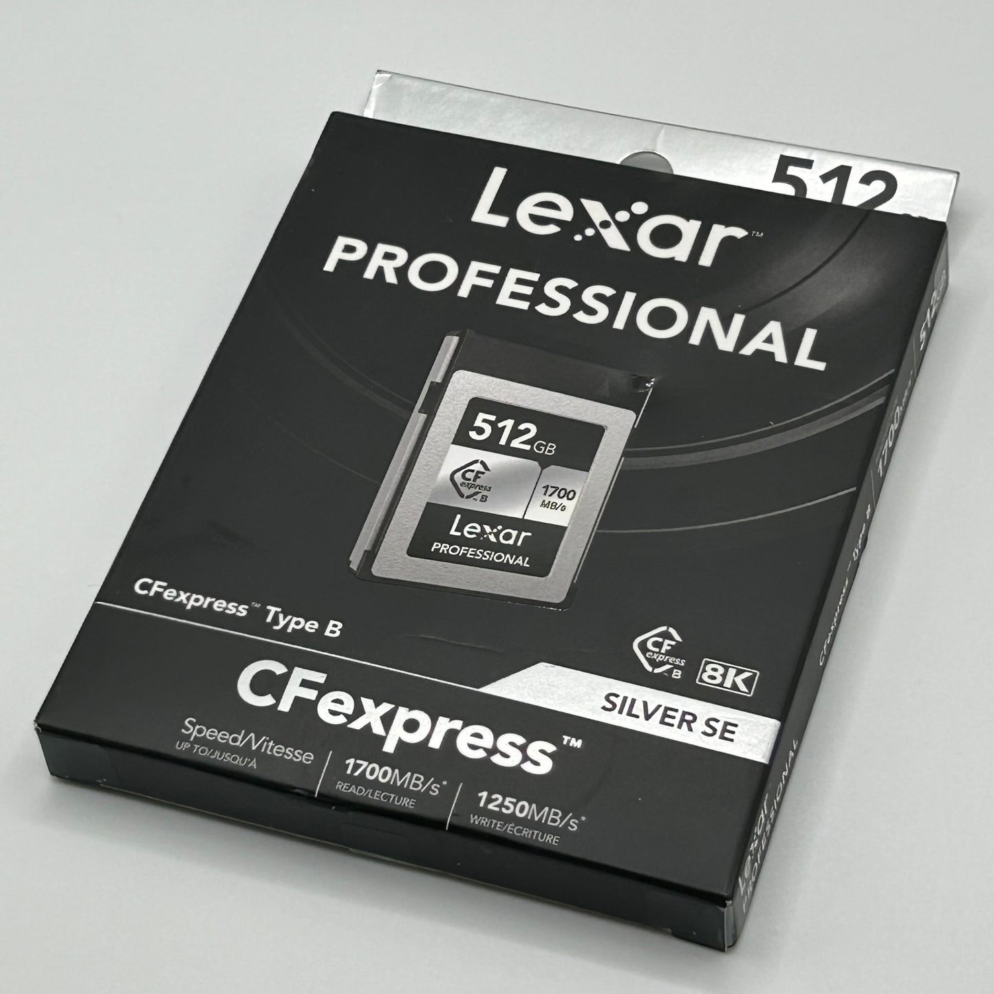 New Lexar Professional 512gb Silver SE CFexpress Type B Memory Card