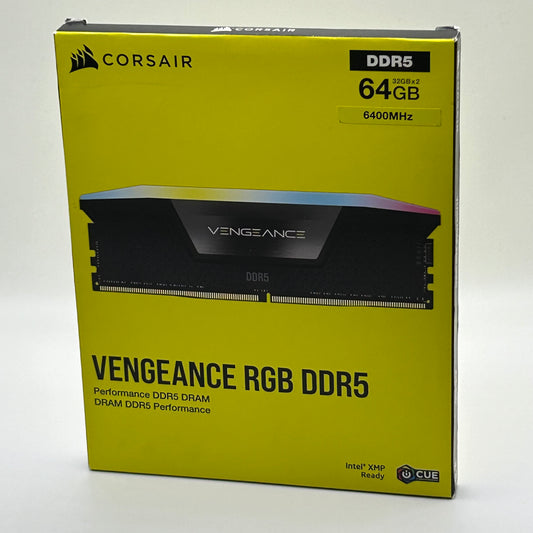 New Corsair Vengeance RGB 64GB (2x32GB) DDR5 6400MHz CMH64GX5M2B6400C32