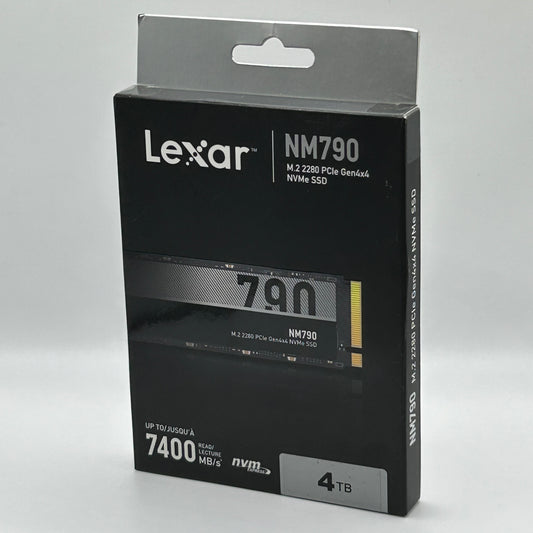 New Lexar NM790 4TB PCIe 4.0 x4 NVMe M.2 Internal SSD LNM790X004TRNNN